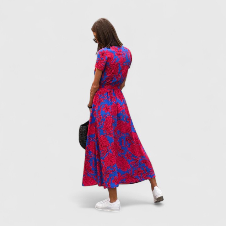 Duttini | Elegant Midi Dress for Women in Soft Fabric, Fitted, Black