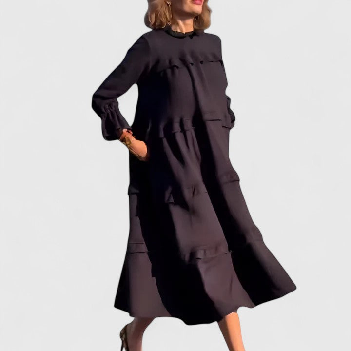 Duttini | Sophisticated Midi Dress for Women in Elegant Fabric, Fitted, Classic Style
