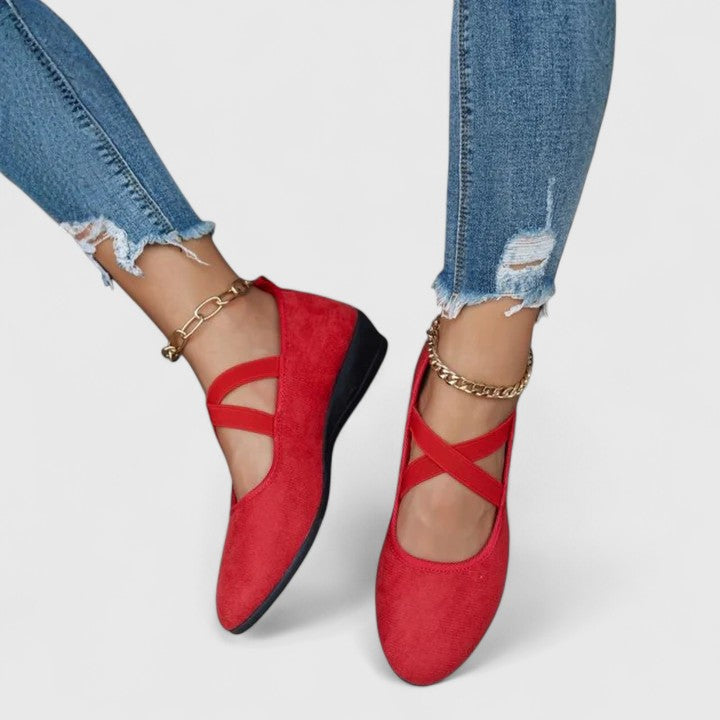 Duttini | Soft-Step Ankle Strap Ballet for Walking in Comfort
