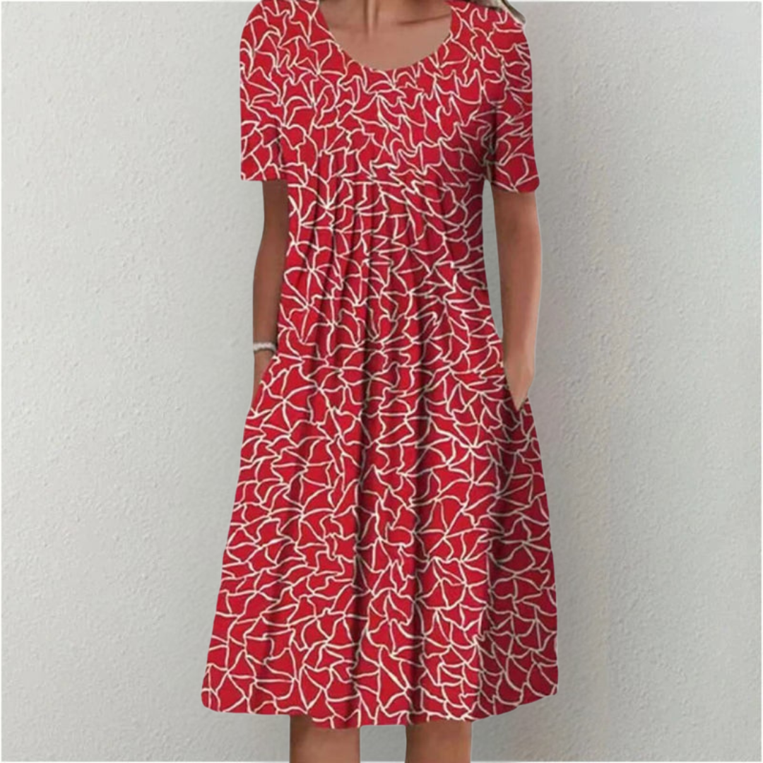 Duttini | Stylish And Casual Floral Dress With Pockets