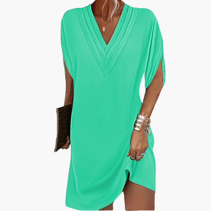 Duttini | Elegance Shift Dress for Women in Lightweight Fabric, Fit and Flare, Black