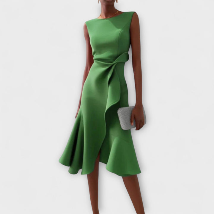 Duttini | Sophisticated Midi Dress for Women in Elegant Fabric