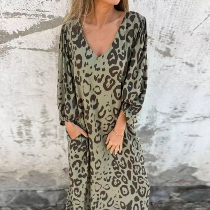 Duttini | Flowing Spring Dress with Graceful Drape