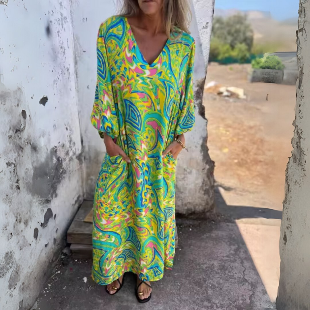 Duttini | Flowing Spring Dress with Graceful Drape