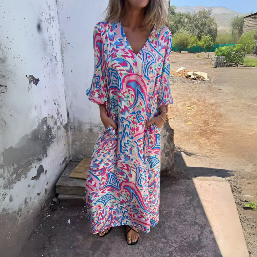 Duttini | Flowing Spring Dress with Graceful Drape