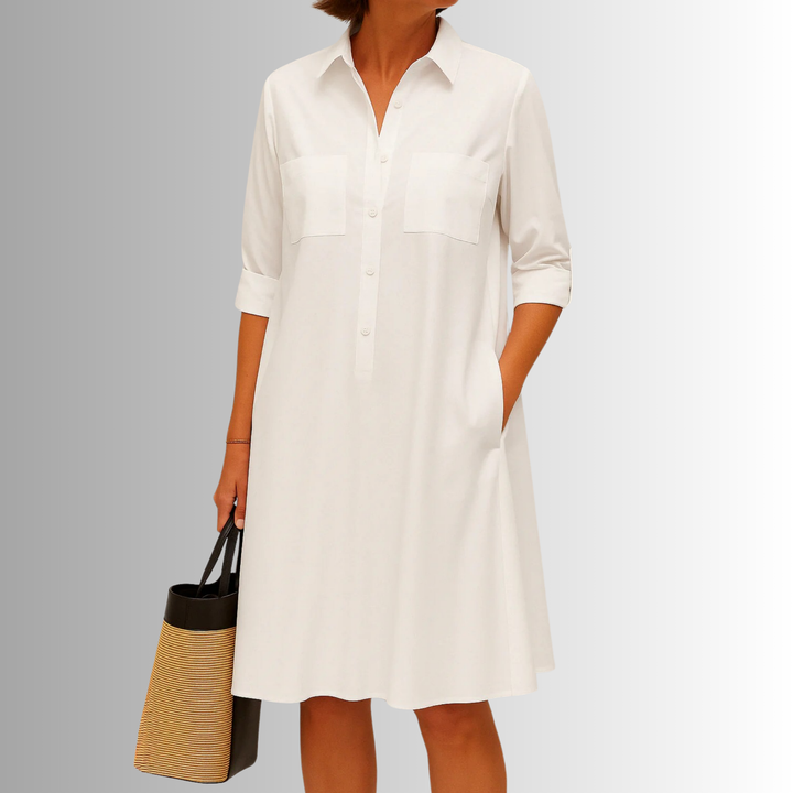Duttini | Lightweight Button Dress for Effortless Elegance