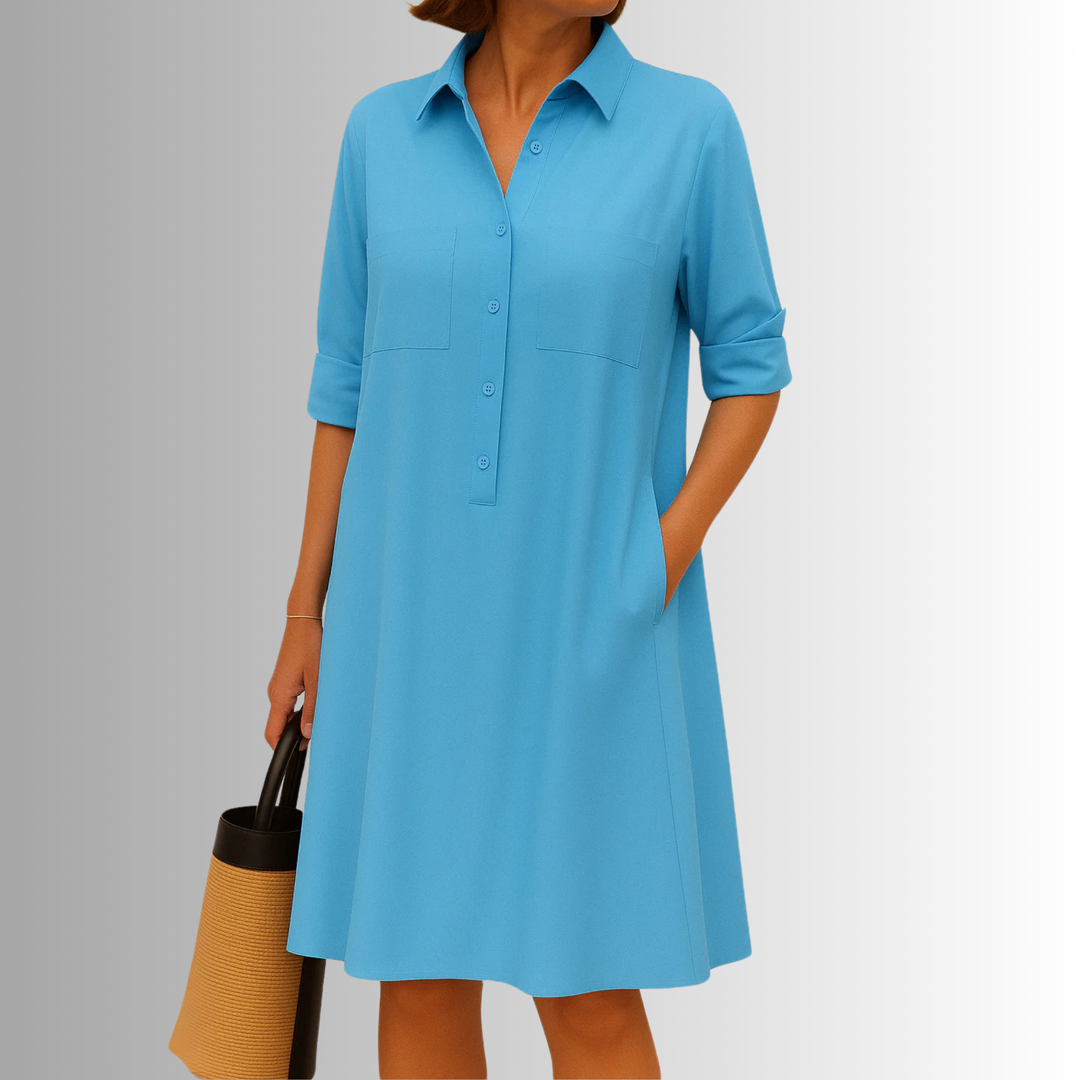 Duttini | Lightweight Button Dress for Effortless Elegance