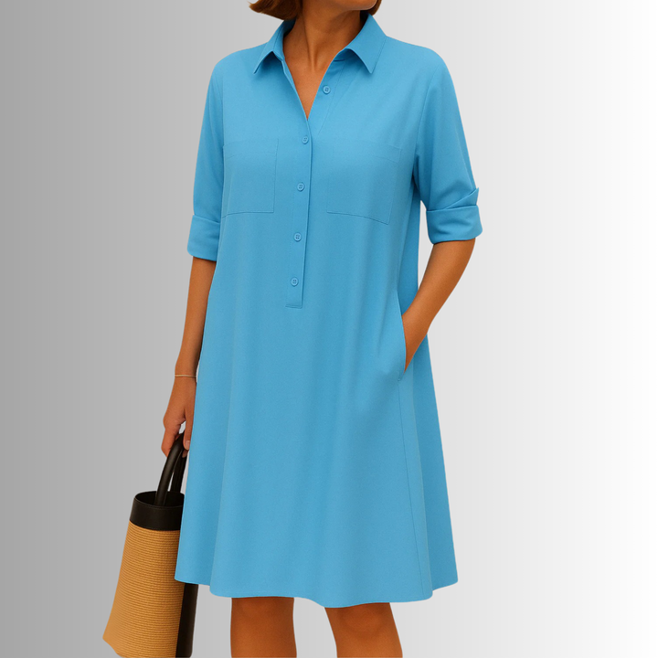 Duttini | Lightweight Button Dress for Effortless Elegance