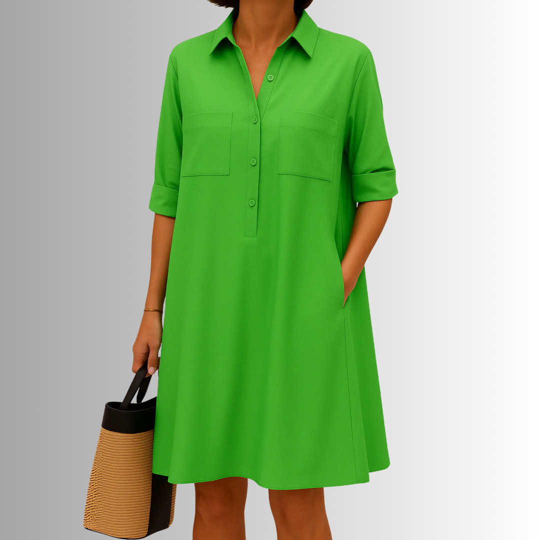 Duttini | Lightweight Button Dress for Effortless Elegance