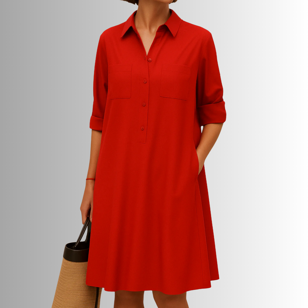 Duttini | Lightweight Button Dress for Effortless Elegance