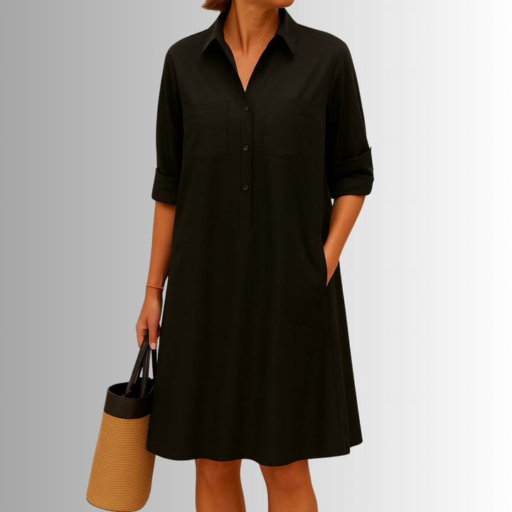 Duttini | Lightweight Button Dress for Effortless Elegance