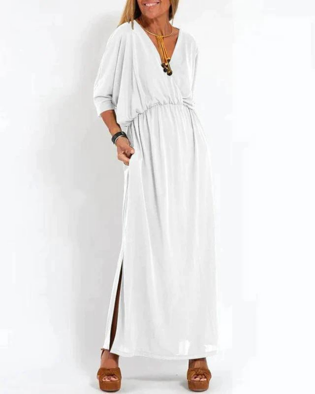 Duttini | Timeless Long Dress with Graceful Drape