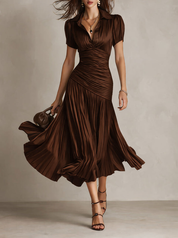 Duttini | Satin Bodycon Evening Dress