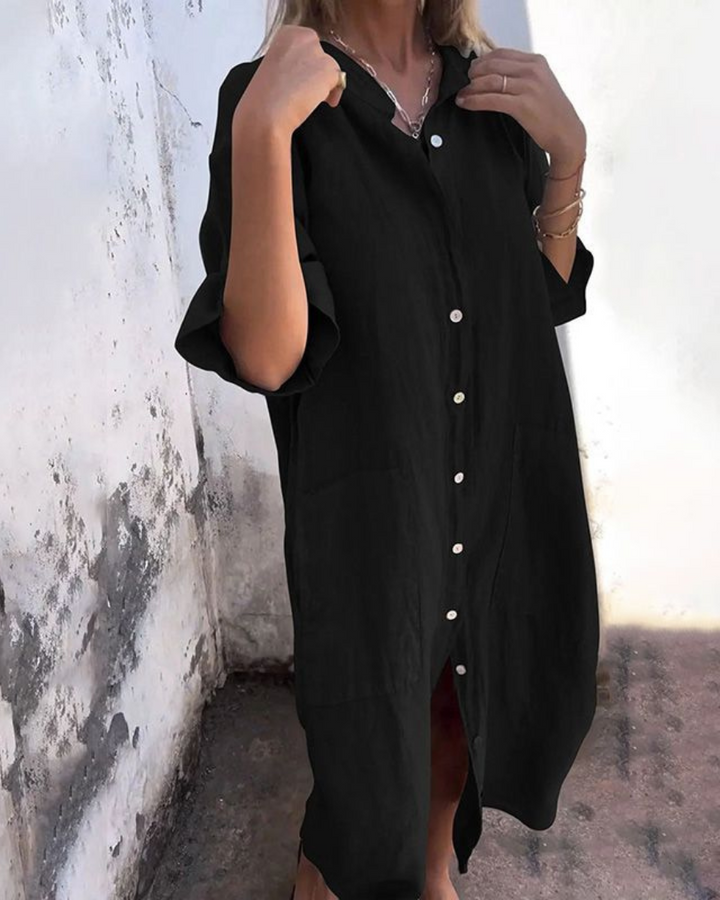 Duttini | Boho Shirt Dress with a Flattering Silhouette