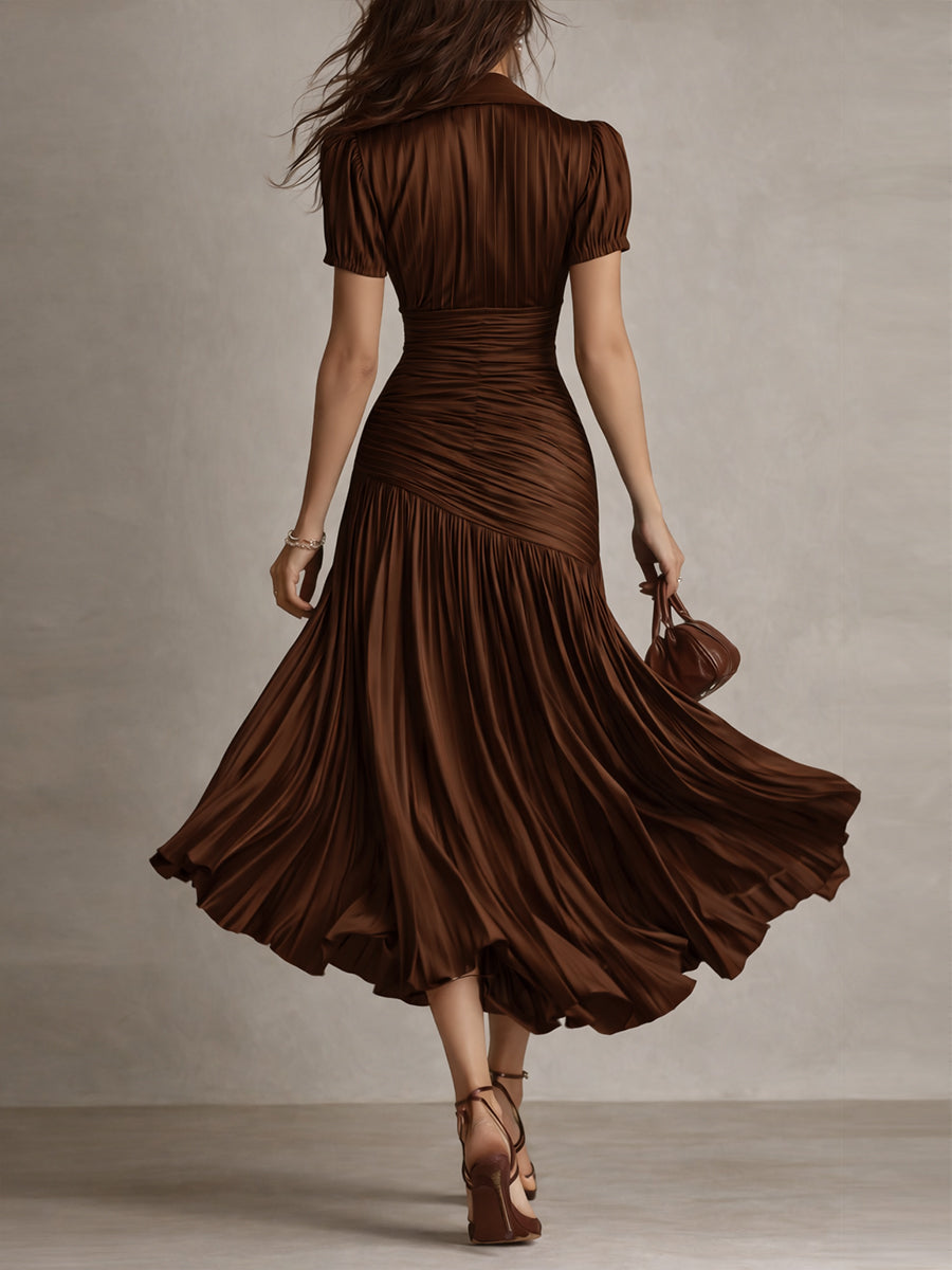 Duttini | Satin Bodycon Evening Dress