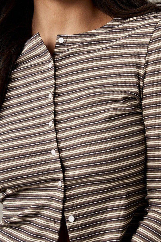 Duttini | Stripe Button Cord Two Piece Set
