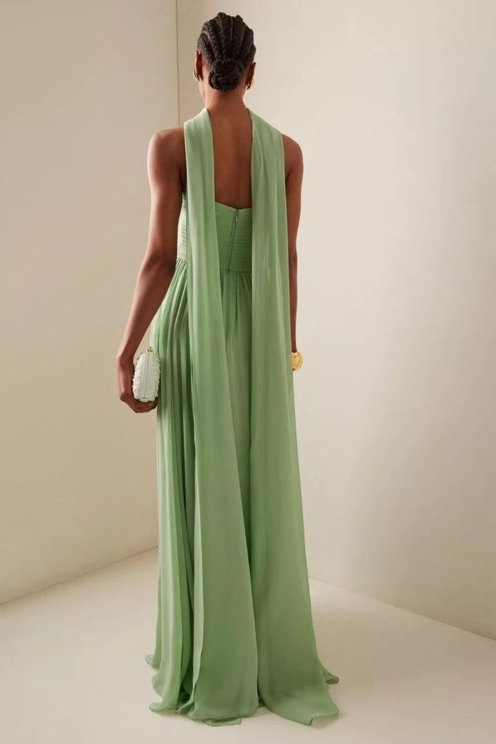 Duttini | Strapless Ruched Maxi Dress