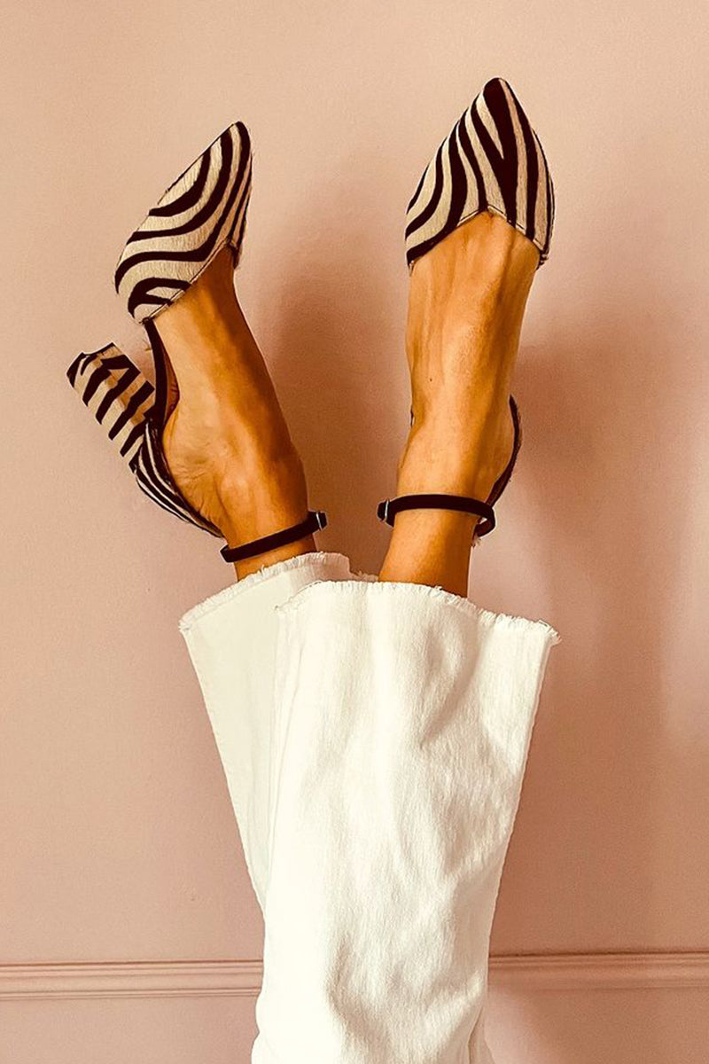 Duttini | Lightweight Pointed Toe Slingback Block Heel Style