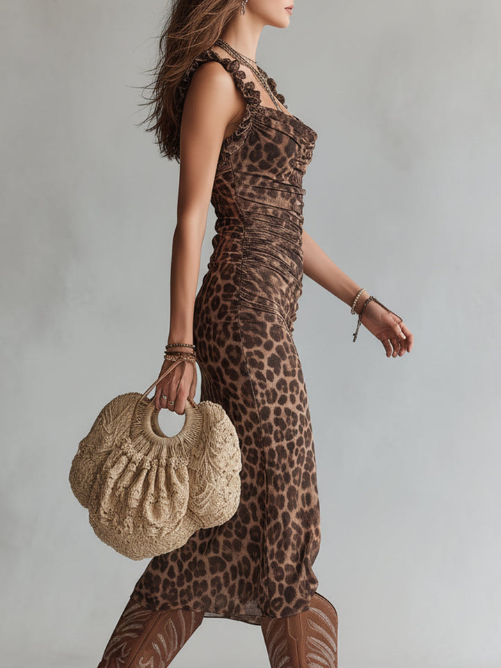 Duttini | Leopard Print Dress