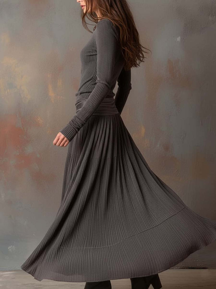 Duttini | Charcoal Knit Dress