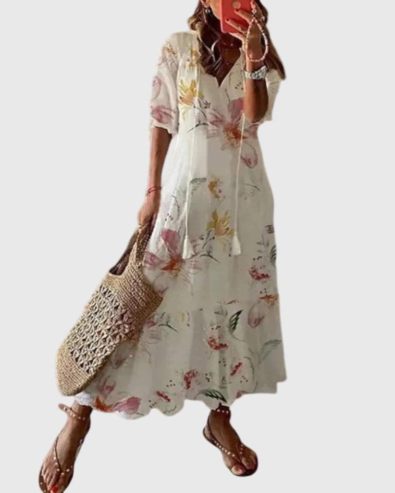 Duttini | Vintage Summer Maxi Dress for Women in Boho Style