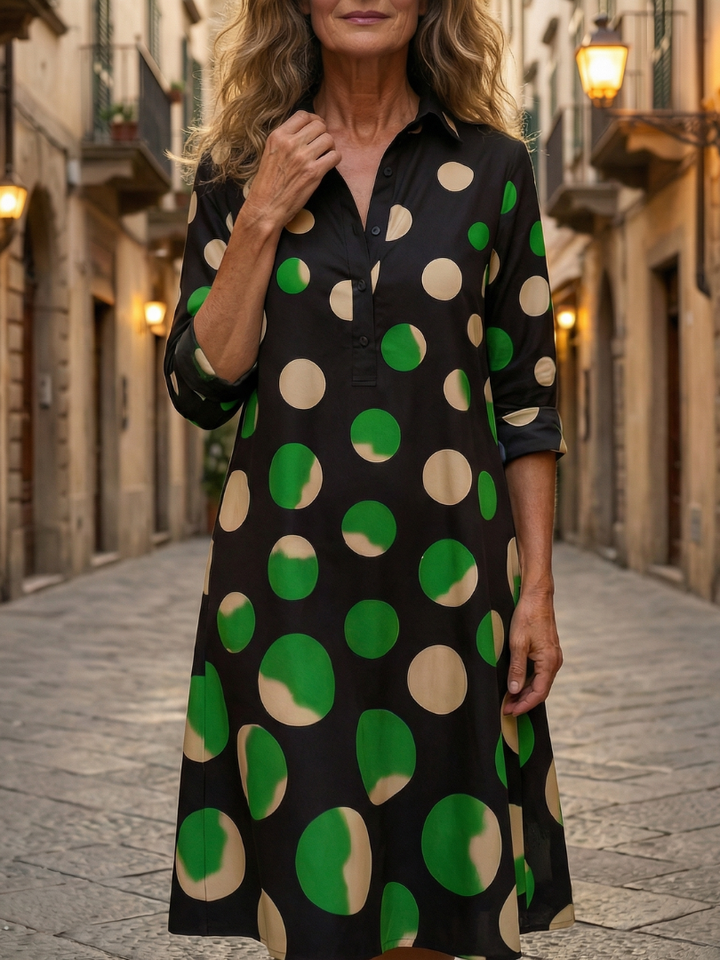 Duttini | Elegant Dinner Walk Dress with Graceful Drape