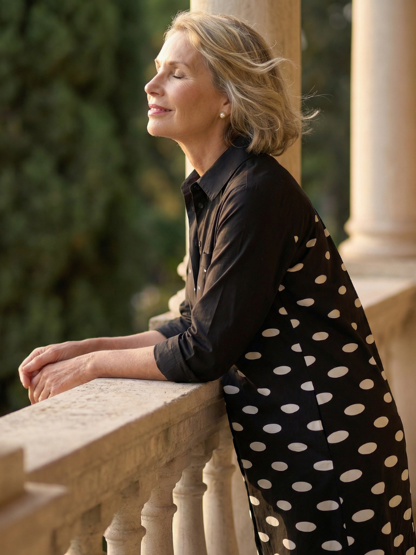 Duttini | Sculpted Evening Walk Dress with a Timeless Finish