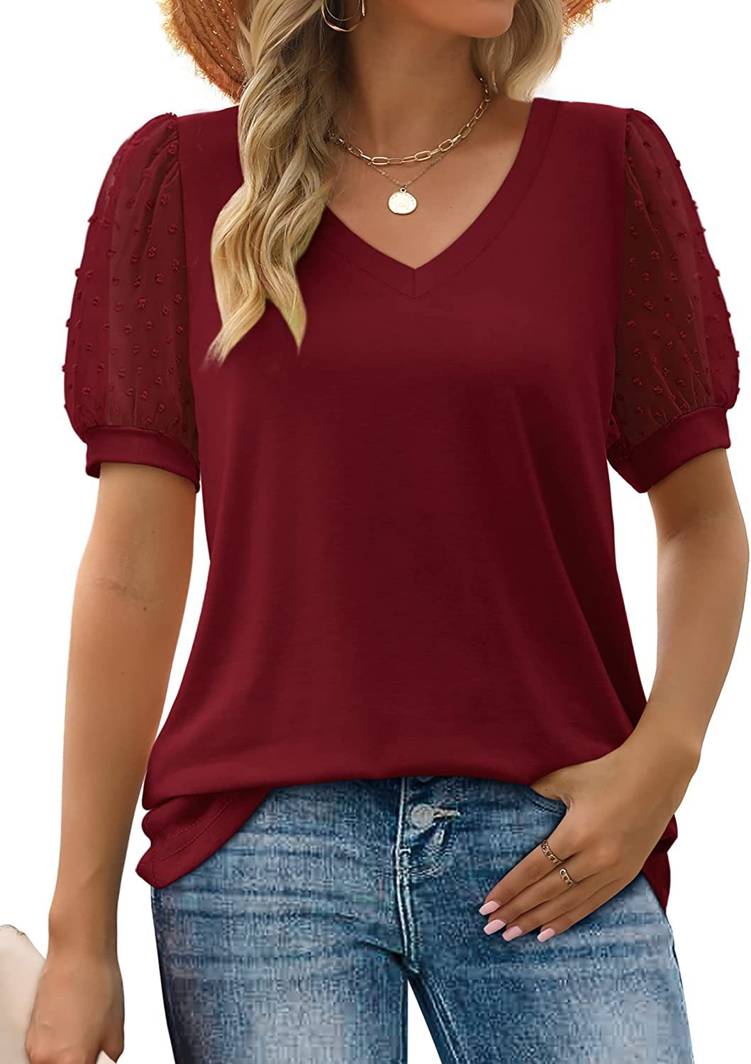 Duttini | Elegant V-Neck Top in a Flattering Cut