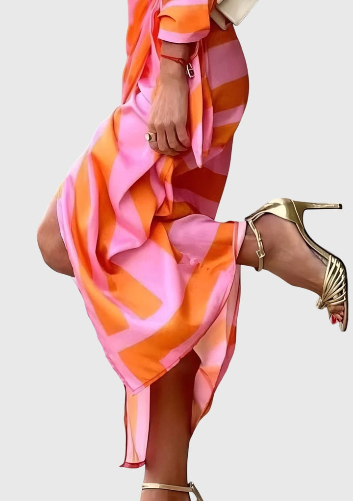 Duttini | Elegant Wrap Dress for Women in Print