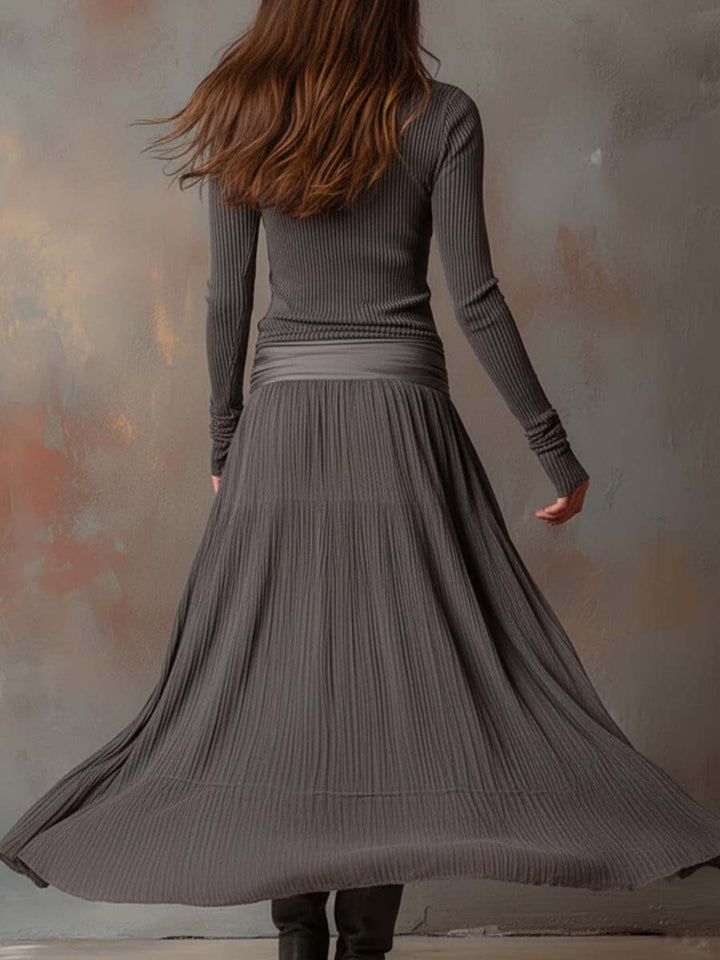Duttini | Charcoal Knit Dress