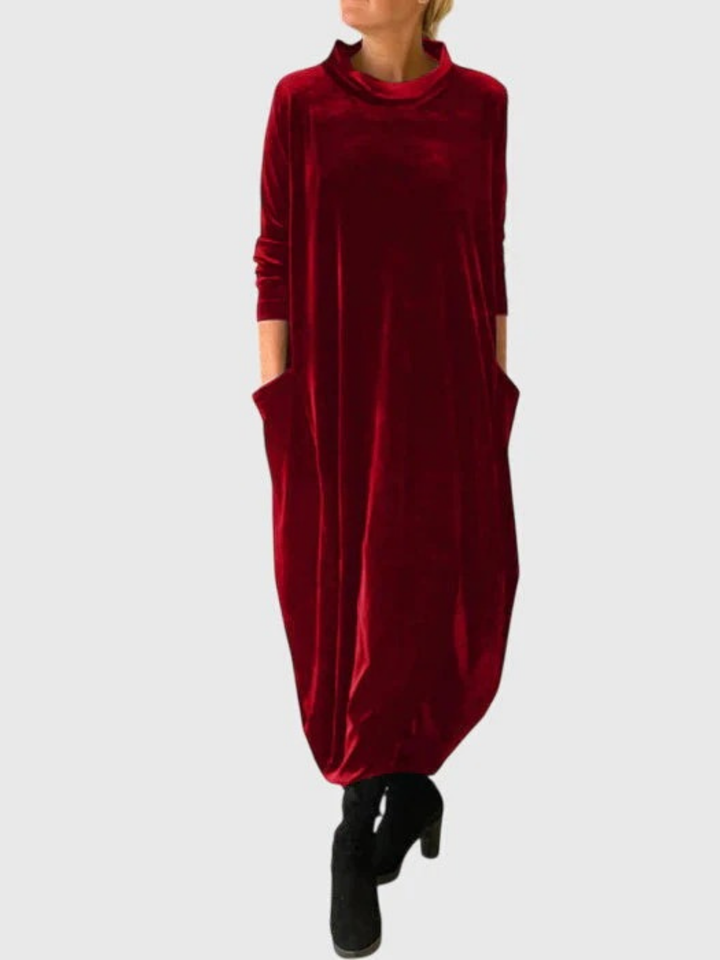 Duttini | Elegant Dress for Women in Soft Fabric, Fitted, Black