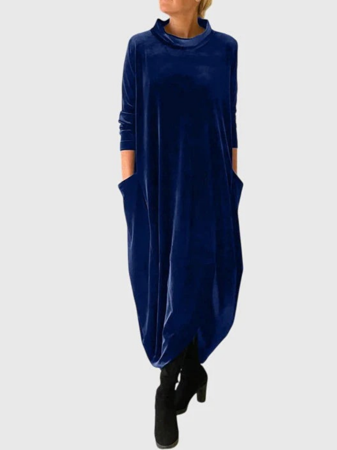 Duttini | Elegant Dress for Women in Soft Fabric, Fitted, Black