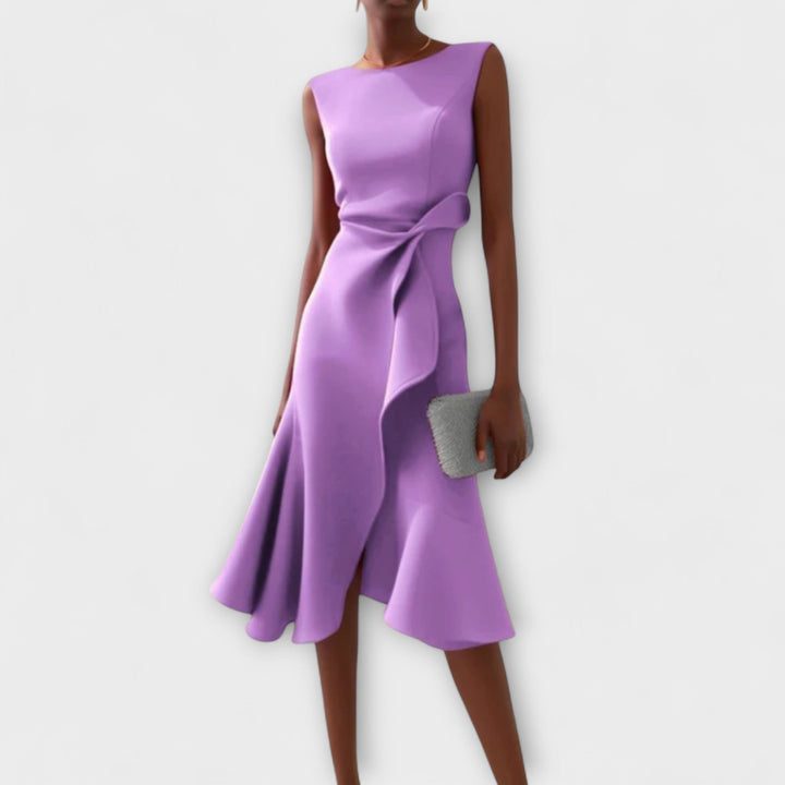 Duttini | Sophisticated Midi Dress for Women in Elegant Fabric