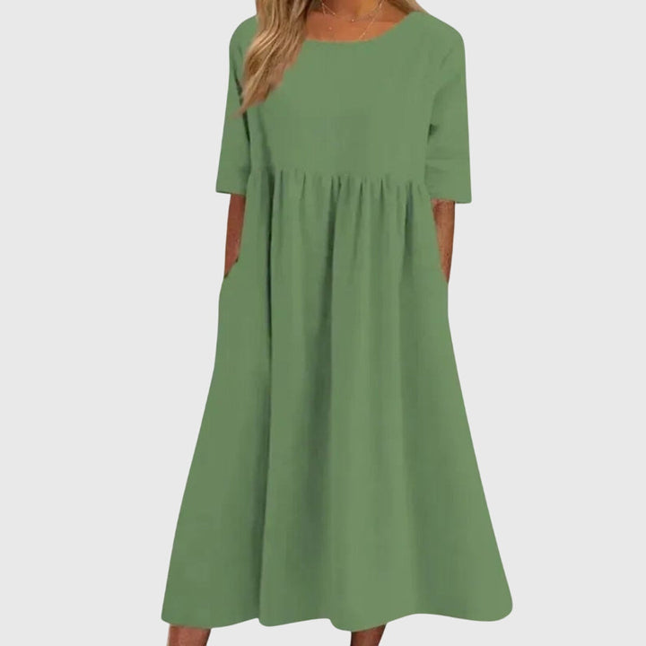Duttini | Short-Sleeved Dress for Women in Elegant Style