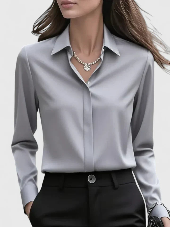 Duttini | Elegant Button Down Shirt With Concealed Placket