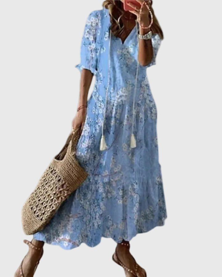 Duttini | Vintage Summer Maxi Dress for Women in Boho Style