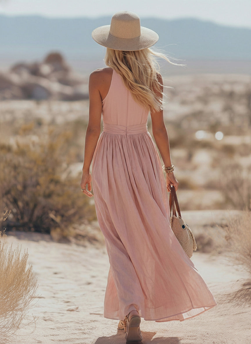 Duttini | Bohemian West Resort Elegant Sleeveless Dress