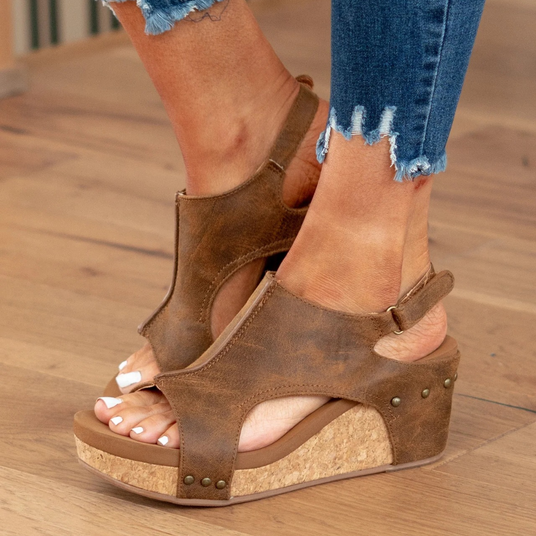 Duttini | Soft-Step Suede Wedge Sandals for All-Day Comfort