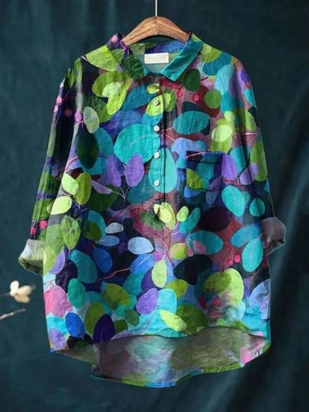 Duttini | Sculpted Floral Blouse with a Timeless Finish
