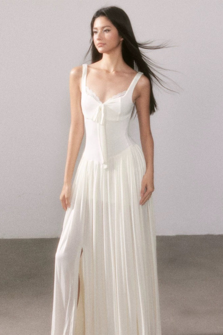 Duttini | Lace Knit Maxi Dress