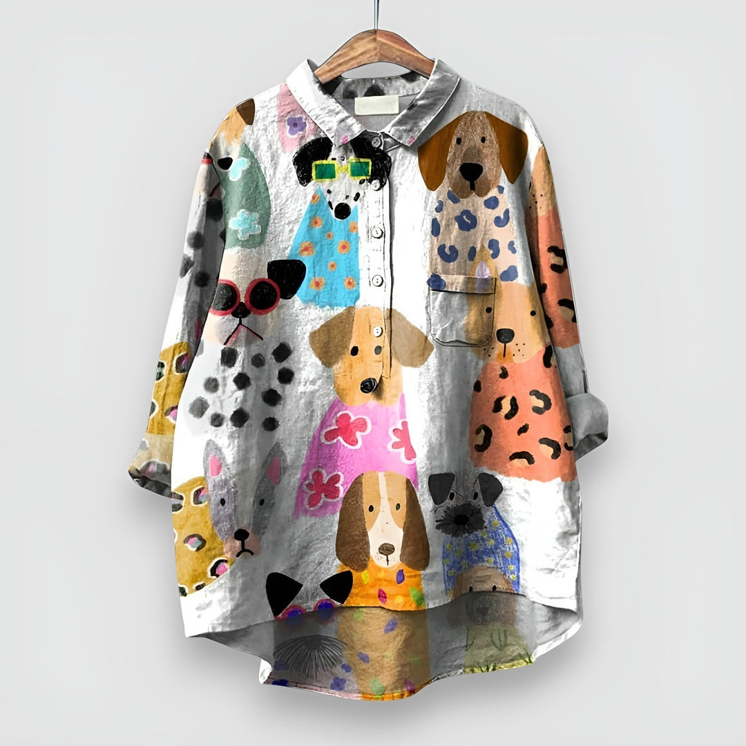 Duttini | Sophisticated Shirt With Dog Print Made to Turn Heads