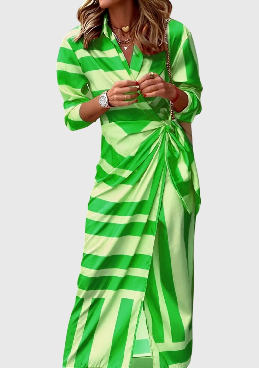Duttini | Elegant Wrap Dress for Women in Print