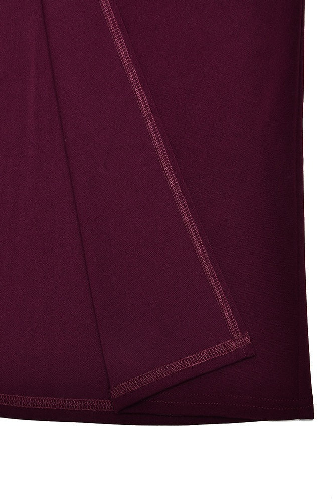 Duttini | Backless High Slit Bodycon Maxi Dress