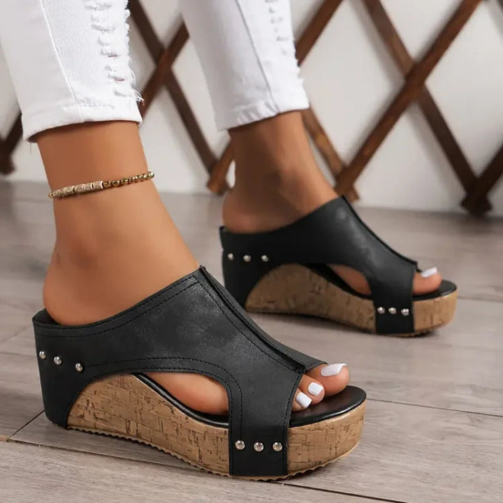 Duttini | Orthopedic Wedge Open with Arch Support for All-Day Comfort
