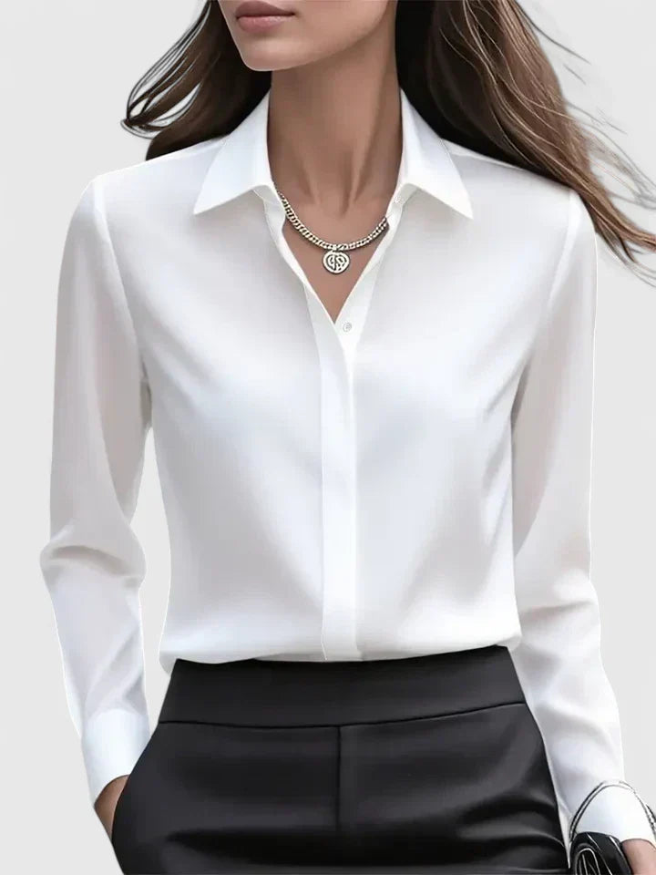 Duttini | Elegant Button Down Shirt With Concealed Placket
