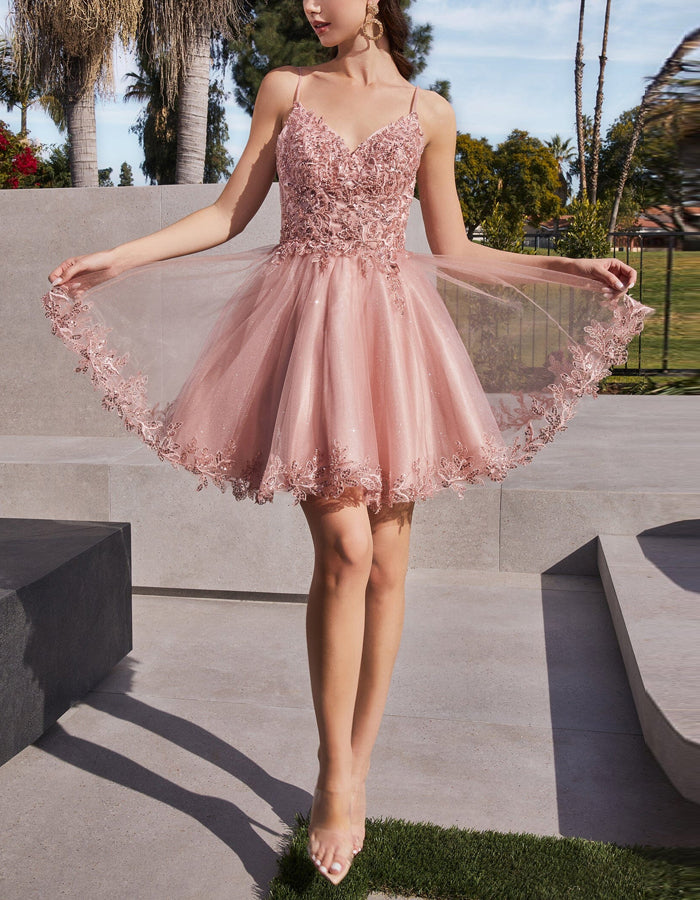 Duttini | Mint Green Tulle Cocktail Dress