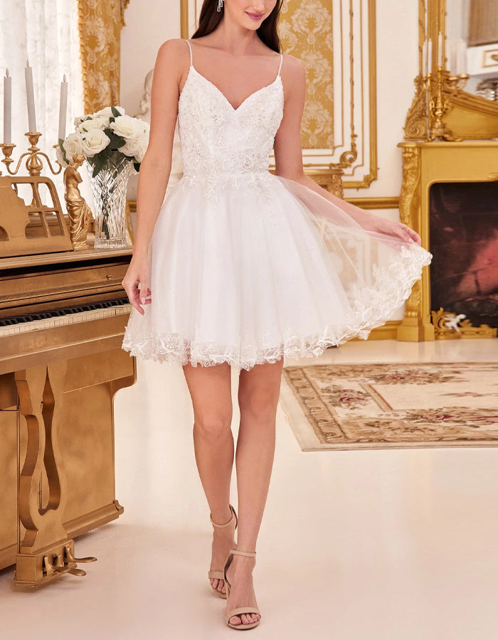 Duttini | Mint Green Tulle Cocktail Dress