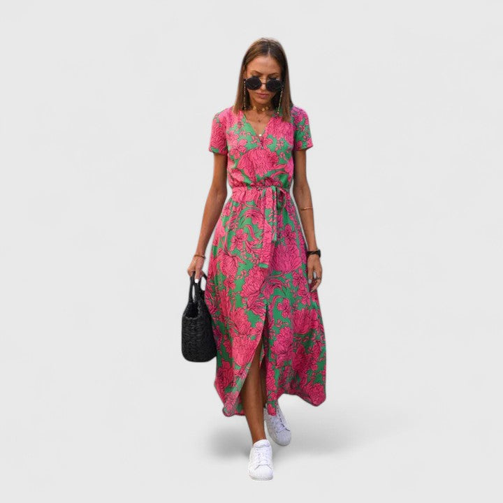 Duttini | Elegant Midi Dress for Women in Soft Fabric, Fitted, Black