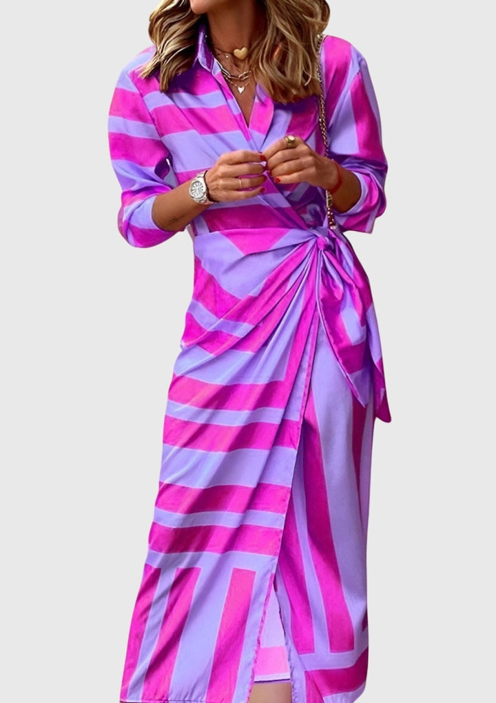 Duttini | Elegant Wrap Dress for Women in Print