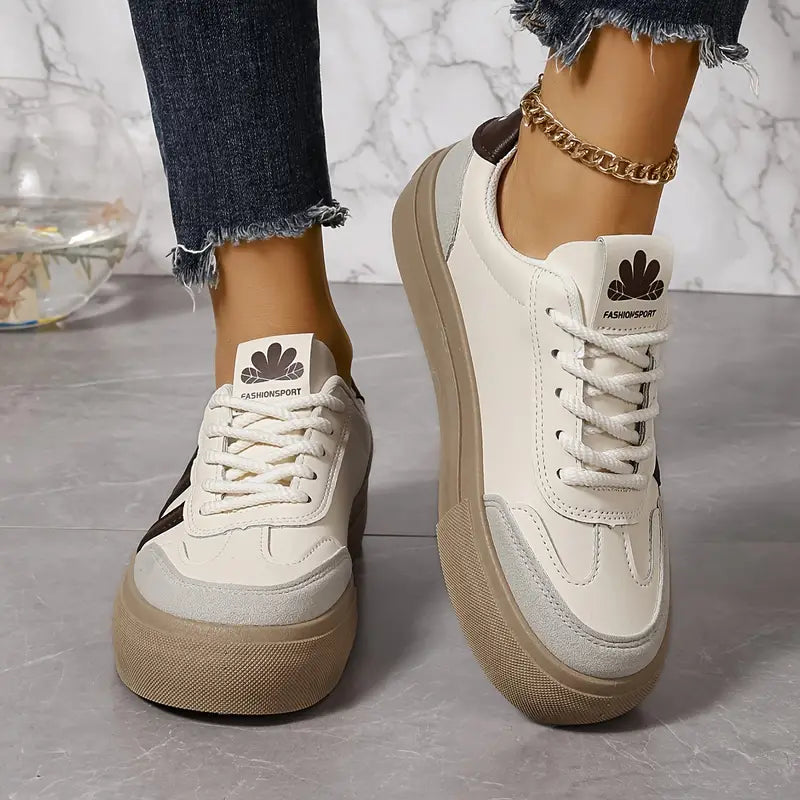 Duttini | Soft-Step Retro-Inspired Platform Trainers With Contrast Details